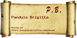 Pandula Brigitta névjegykártya